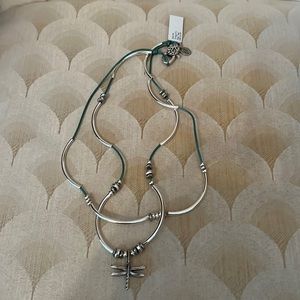 NEW NEVER BEEN WORN! Dragonfly necklace that can be worn as a bracelet also